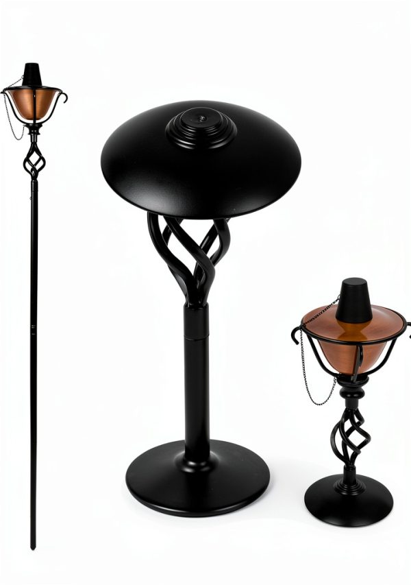 BirdRock Home Outdoor Torches Iron Citronella Garden-3