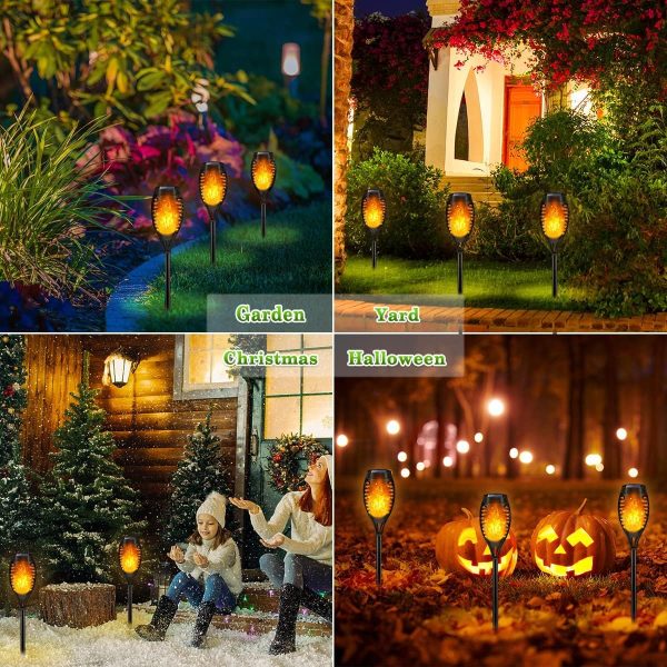 LNRYY Solar Torch Lights Outdoor Waterproof Garden Decor-1