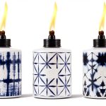 TIKI Brand Table Torch Tie Dye Design 5 Hour Burn Time-0