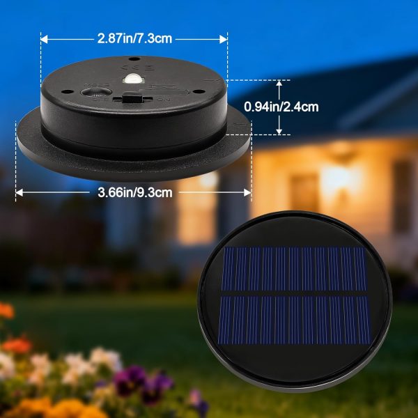 ANGMLN Solar Lantern Replacement Tops Waterproof Multicolor-1