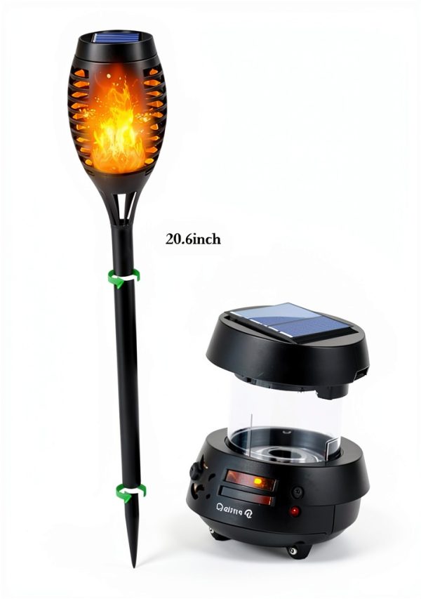 LNRYY Solar Torch Lights Outdoor Flickering Flame Decor-4