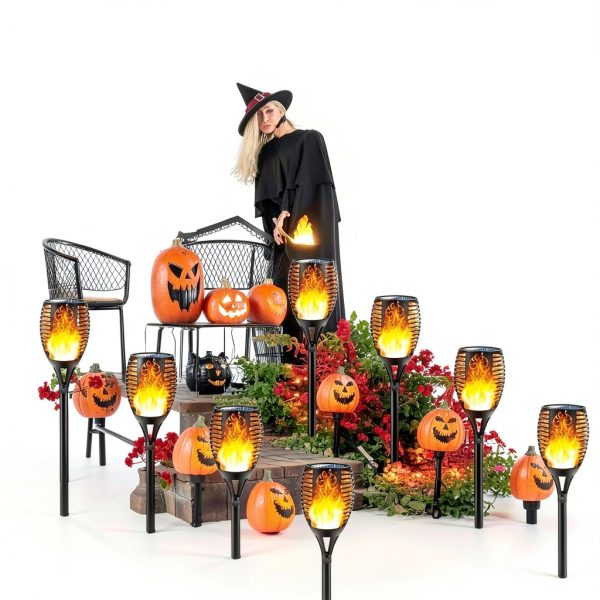 New Huing Solar Torch Lights Garden Outdoor Multicolor LED-5