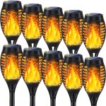 MIUSIKIT Solar Torch Lights Outdoor Garden Decor Waterproof-0