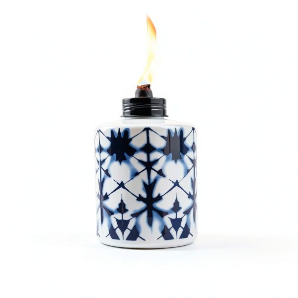 TIKI Brand Table Torch Tie Dye Design 5 Hour Burn Time-1