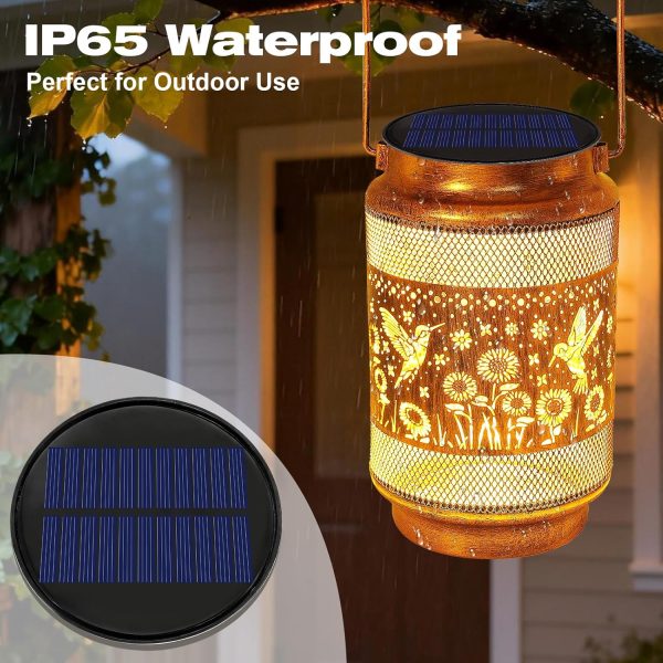 ANGMLN Solar Lantern Replacement Tops Waterproof Multicolor-5