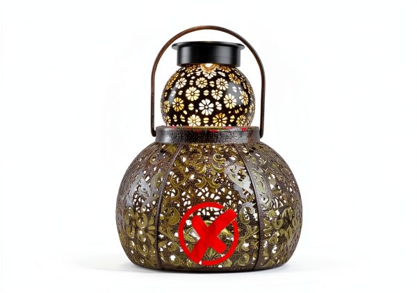 Misawce Solar LED Lantern Lights Outdoor Garden Replacement-2