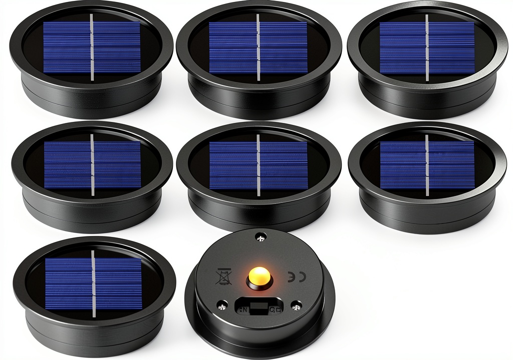 X-PREK solar lantern replacement tops installed in a garden setting