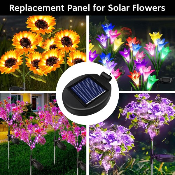 Solar Panel Replacement ANGMLN Garden Lights Waterproof DIY-4