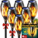 Gerossi Solar Tiki Torches Flickering Flame Outdoor Lights-0