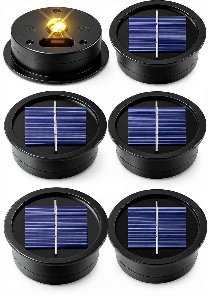 Misawce solar LED lights installed in a garden lantern