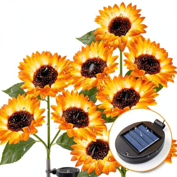 Solar Panel Replacement ANGMLN Garden Lights Waterproof-5