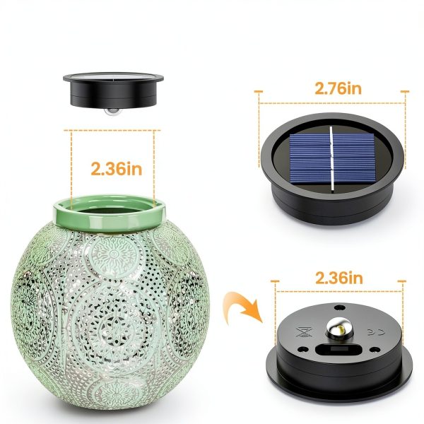 X-PREK Solar Lantern Replacement Tops LED Water Resistant-4