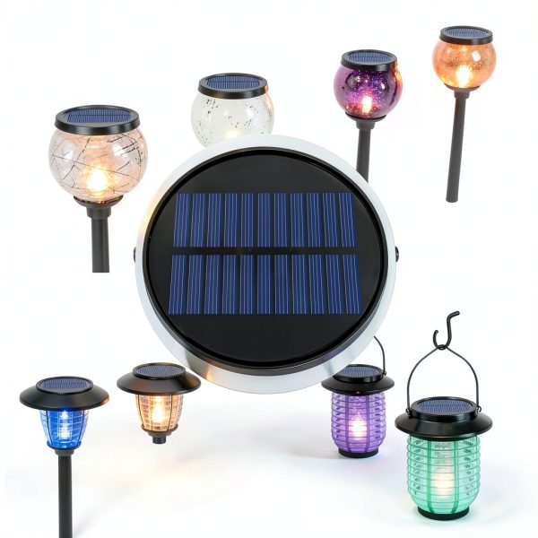 ANGMLN Solar Lantern Tops Color Changing Waterproof Outdoor-4
