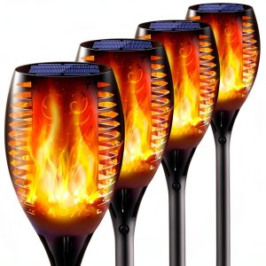 New Huing Solar Torch Lights Garden Outdoor Multicolor LED-0