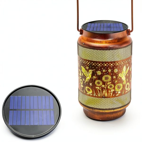 ANGMLN Solar Lantern Tops Color Changing Waterproof Outdoor-5