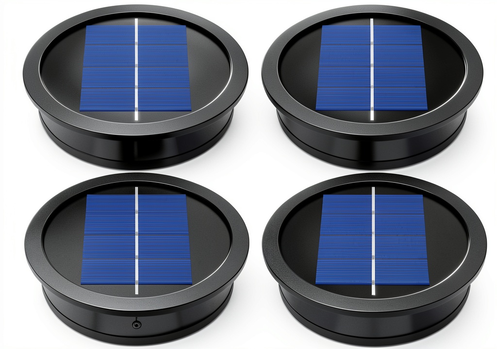 Misawce solar LED lights installed in a garden lantern