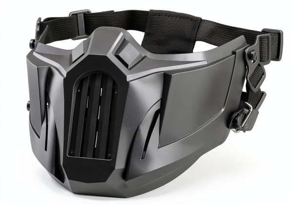 Paintball Mask YOQVQOY ZL1 Half Face Adjustable Thermoplastic Rubber-0
