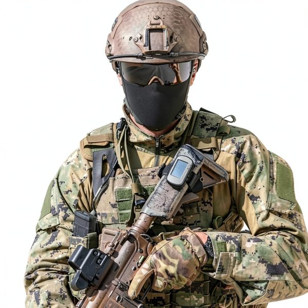 AOUTACC Airsoft Half Face Mask Black L Breathable Silicone Tactical-8