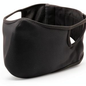 AOUTACC Airsoft Half Face Mask Black L Breathable Silicone Tactical-0