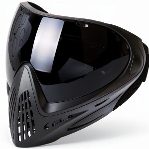FMA Paintball Airsoft Full Face Mask F1 Black with Elastic Head Strap-0