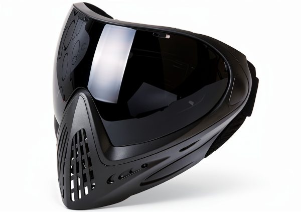 FMA Paintball Airsoft Full Face Mask F1 Black with Elastic Head Strap-0