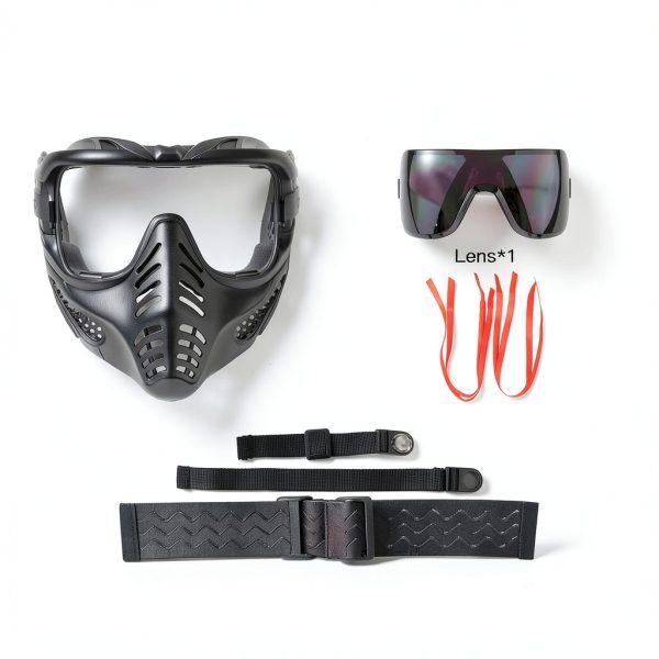 Paintball Goggles STORM FOCUS Tactical Full Face Anti Fog Mask-7