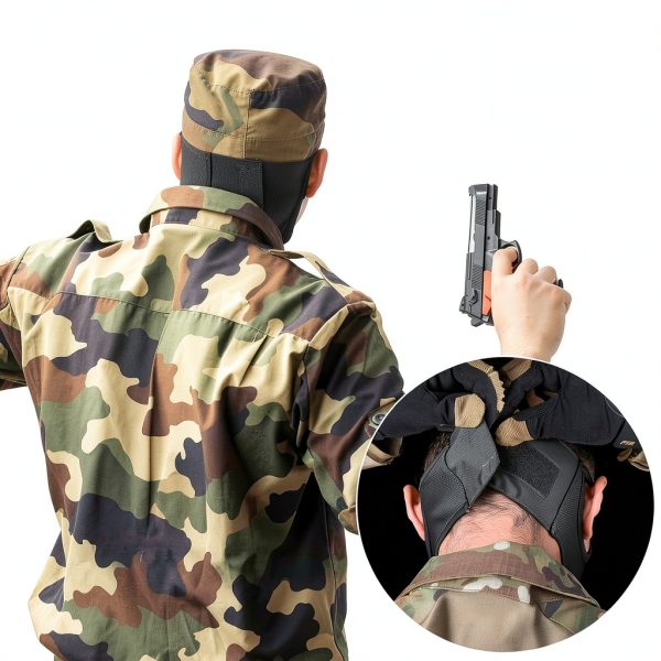 AOUTACC Airsoft Half Face Mask Black L Breathable Silicone Tactical-5