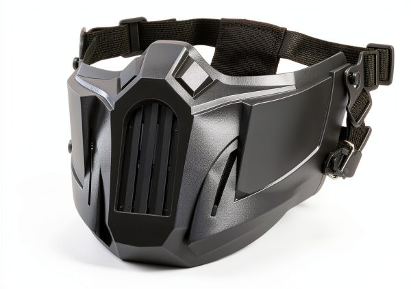 Paintball Mask YOQVQOY ZL1 Half Face Adjustable Thermoplastic Rubber-1