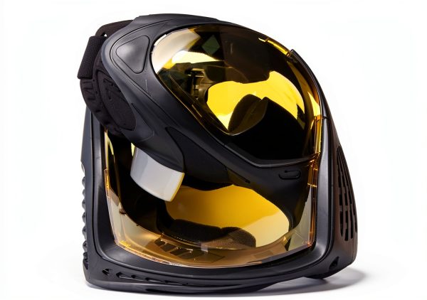 FMA Paintball Airsoft Full Face Mask F1 Black with Elastic Head Strap-3