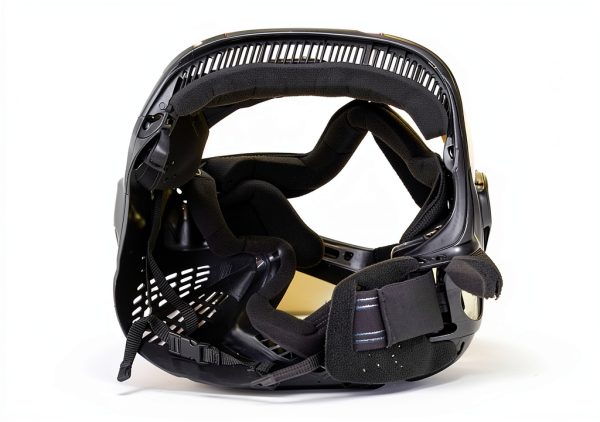 FMA Paintball Airsoft Full Face Mask F1 Black with Elastic Head Strap-4