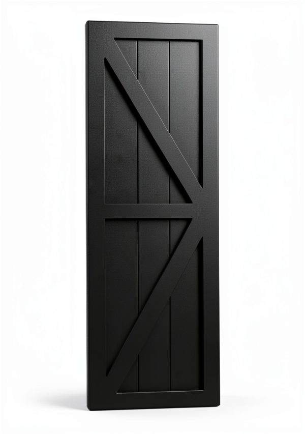 Ekena Millwork True Fit PVC Farmhouse Shutters 12"W x 44"H Black-3