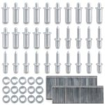 125 PCS Plantation Shutters Tool Set Wulitaotao 0.75in & 0.6in Staples-0