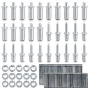 125 PCS Plantation Shutters Tool Set Wulitaotao 0.75in & 0.6in Staples-0