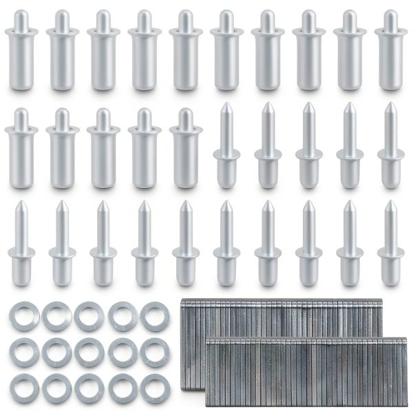 125 PCS Plantation Shutters Tool Set Wulitaotao 0.75in & 0.6in Staples-0