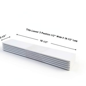 Shutter Louver Replacement Kit 5 Pack 3-1/2" x 7/16" x 18-1/2" Hardwood-0
