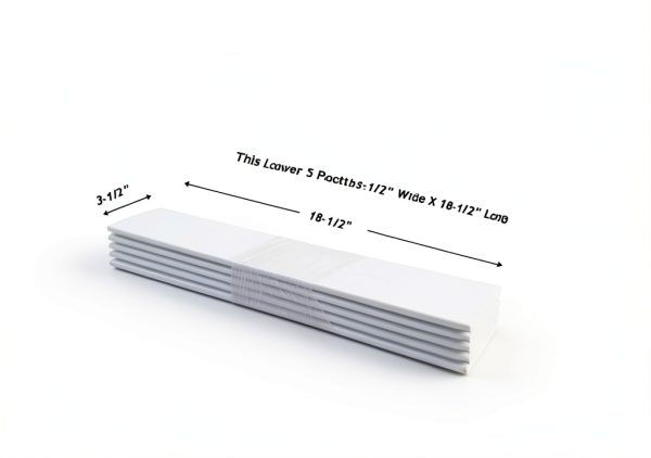 Shutter Louver Replacement Kit 5 Pack 3-1/2" x 7/16" x 18-1/2" Hardwood-0