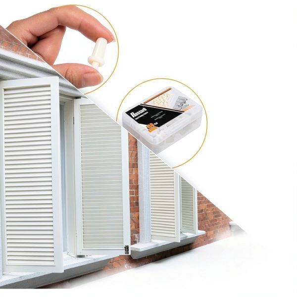 130Pcs Professional Plantation Shutter Repair Kit Includes 50Pcs Spring Loaded Shutter Pins and 80Pcs Tilt Rod Shutter Louvers Staples Shutter Pins Replacement for Various Shutters Windows-3