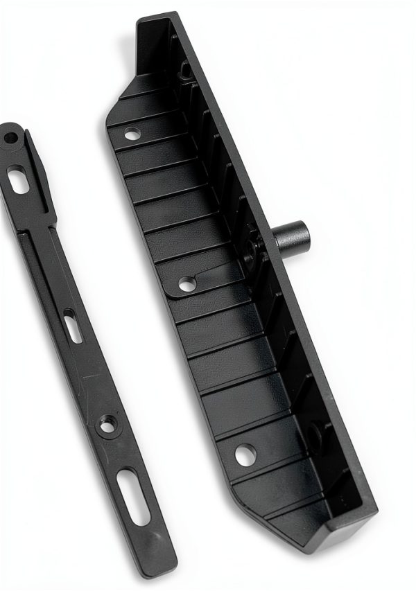 Nuvo Iron LSB48 Hardware System-Holds up to 11 Boards Louver, Black Designed for use of up to 48"W-4