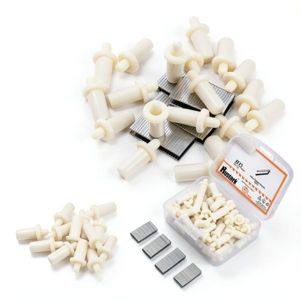 130Pcs Professional Plantation Shutter Repair Kit Includes 50Pcs Spring Loaded Shutter Pins and 80Pcs Tilt Rod Shutter Louvers Staples Shutter Pins Replacement for Various Shutters Windows-2