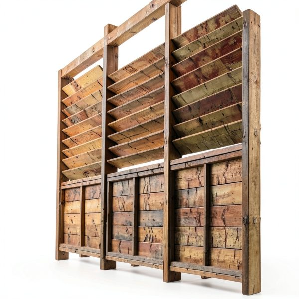 Nuvo Iron LSB48 Hardware System-Holds up to 11 Boards Louver, Black Designed for use of up to 48"W-2